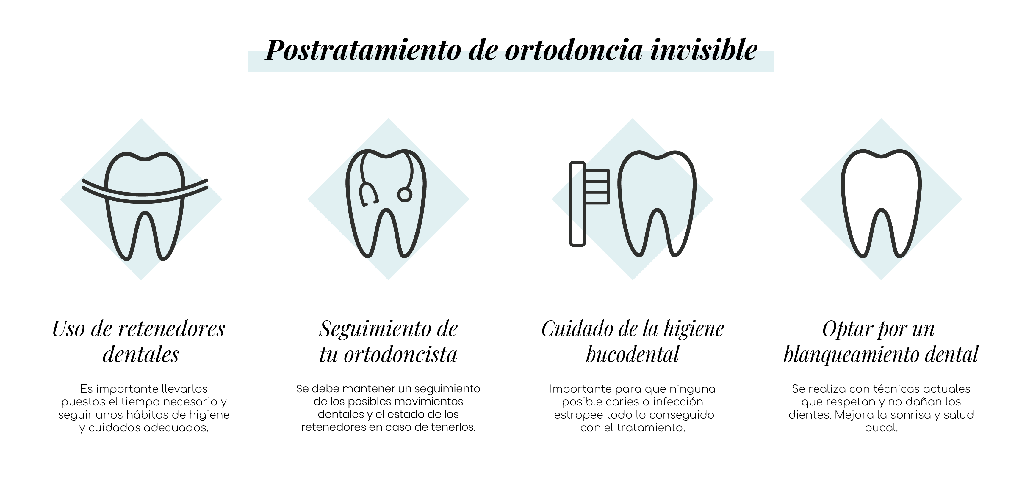 postratamiento ortodoncia invisible