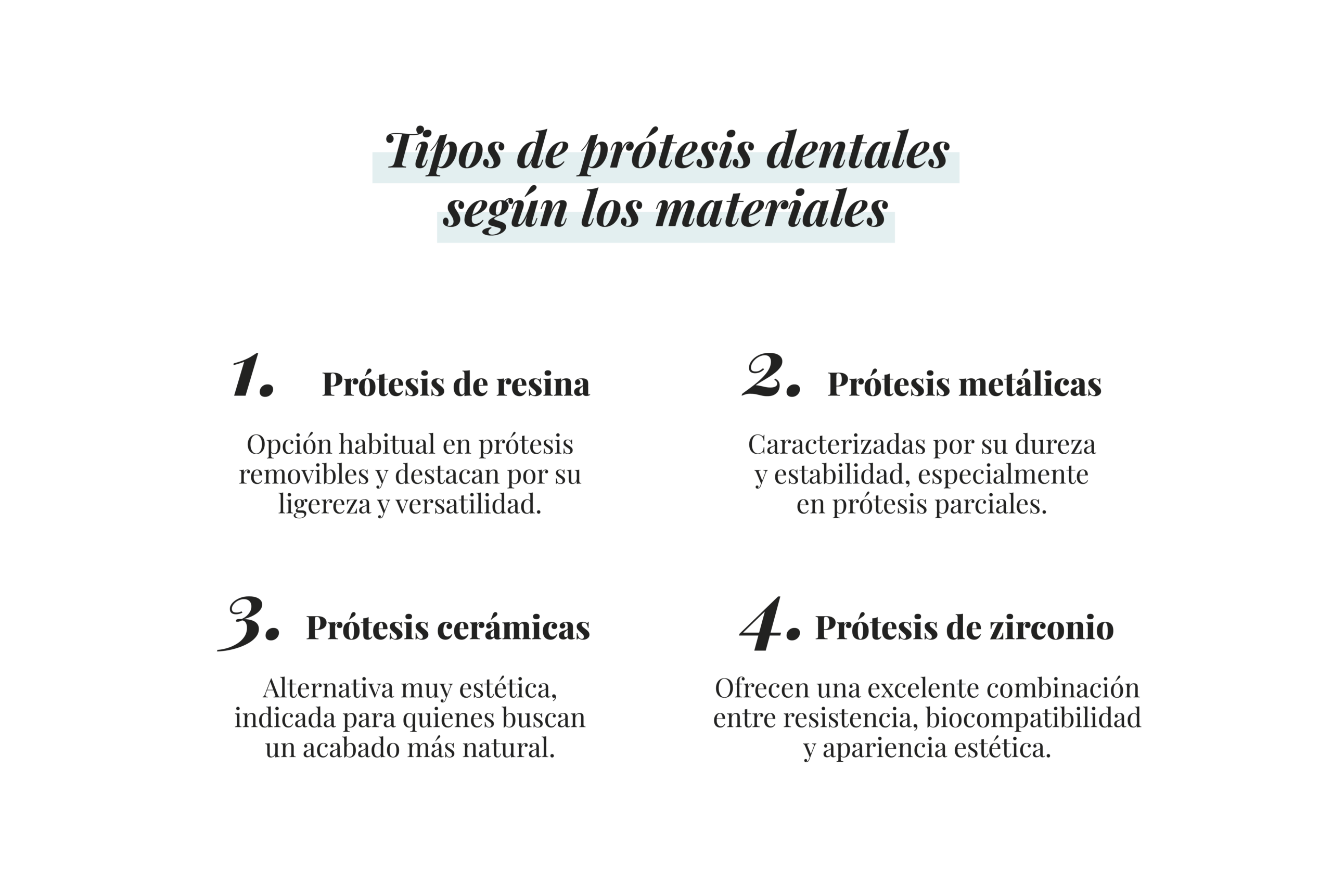 tipos de protesis dentales segun materiales dentisana clinica dental en ruzafa