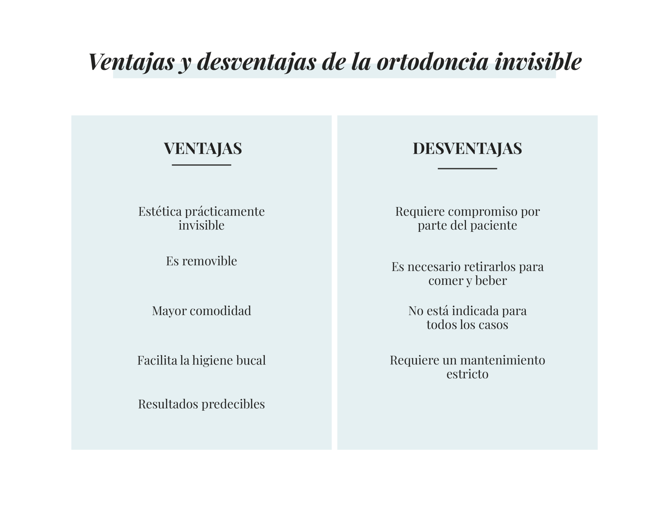 ventajas y desventajas de la ortodoncia invisible dentisana clinica dental en ruzafa valencia 